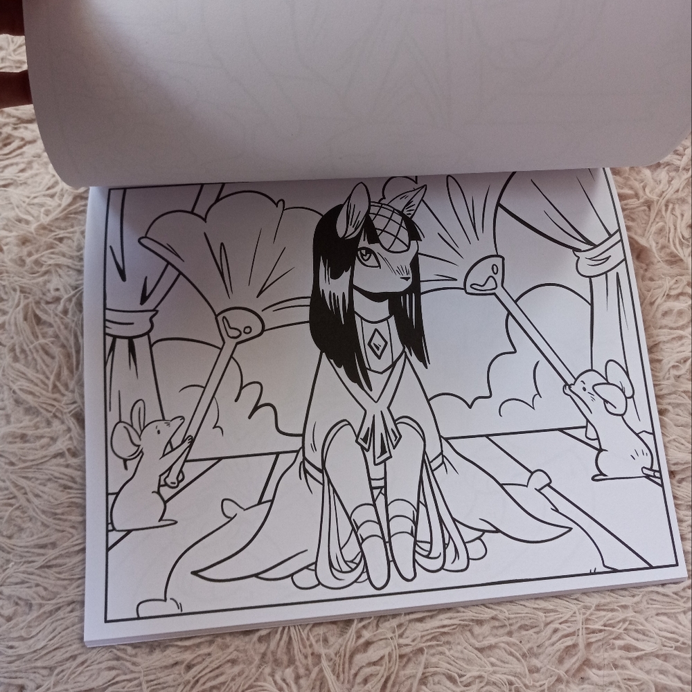 The GOAT dressed pets adult Coloring book by Crayola! EPIC art!!! New unused! - Picture 3 of 7
